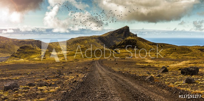 Image de Scenic road and surreal landscape at the Highlands of the Snaefellsnes peninsula